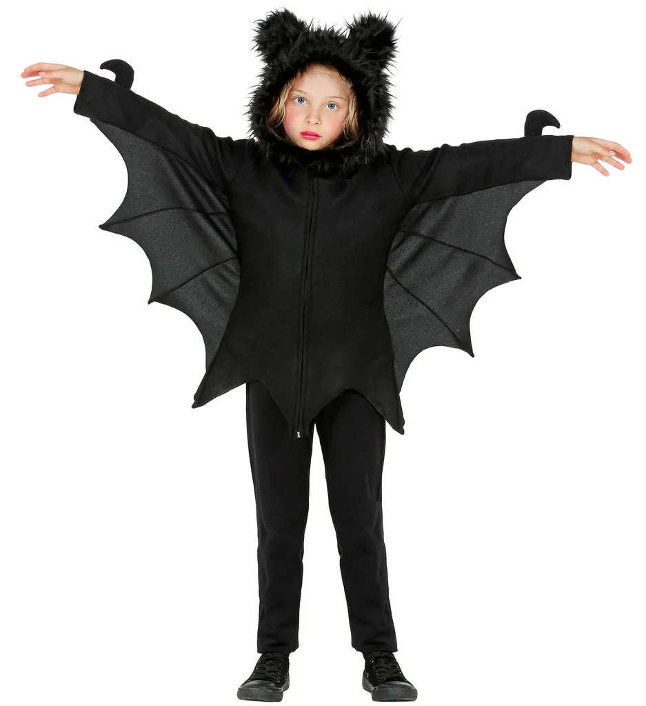 Kostüm Fledermaus Oberteil Halloween, Groesse:128